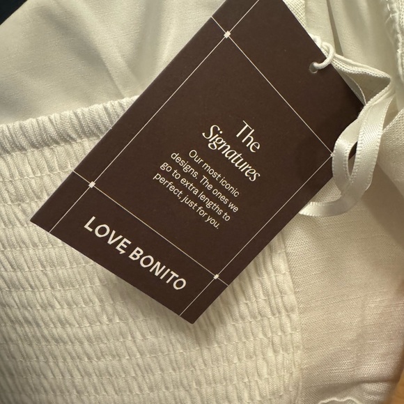 White linen midi dress NWT - Picture 9 of 10